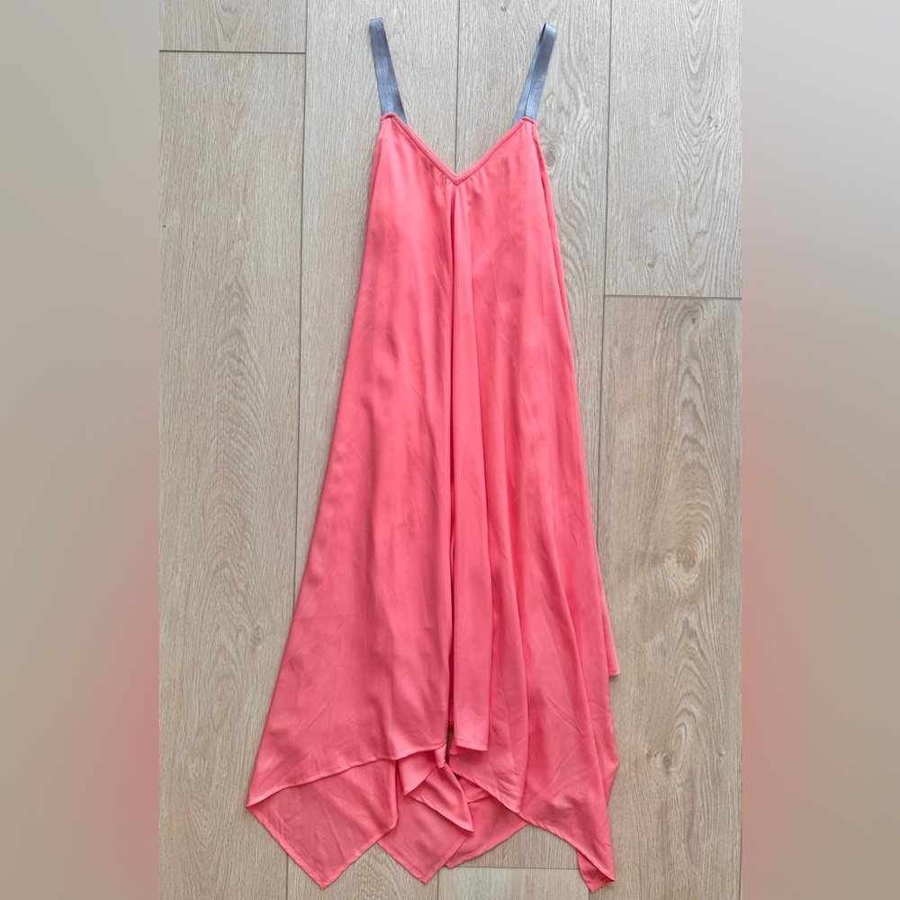 Jessica Simpson Coral Flowy Midi Dress 🪸 Maternity (or Not 😉) | Size: S